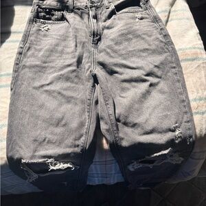 American Eagle Light Black Wash Boyfriend Jeans